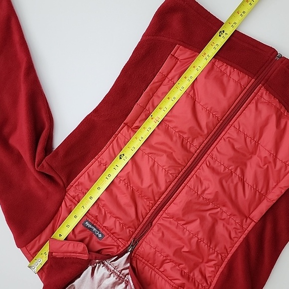 Columbia Women's Basin Butte Red Fleece Full Zip Omni Shield Jacket Size Medium - Picture 15 of 16